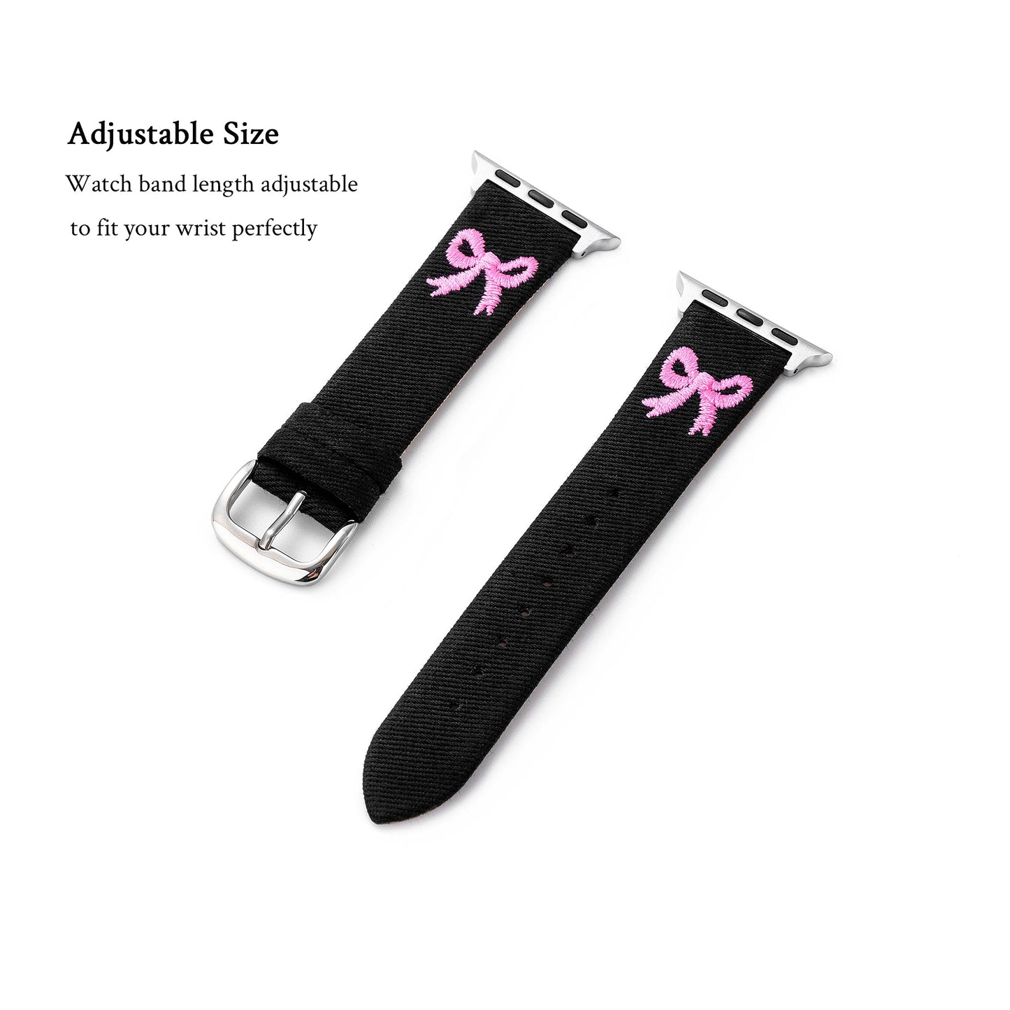 Deniknot™ – Denim-Uhrenarmband mit Schleife