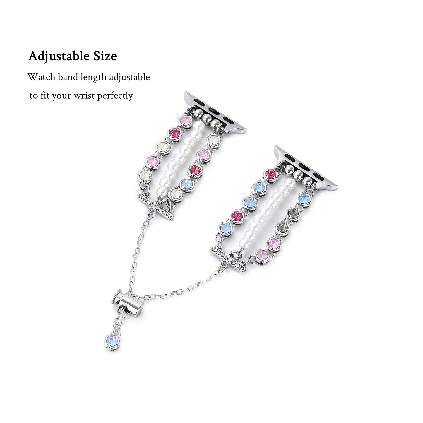 Rhinoluxe™ – Funkelndes Uhrenarmband mit Strasssteinen