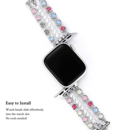 Rhinoluxe™ – Funkelndes Uhrenarmband mit Strasssteinen