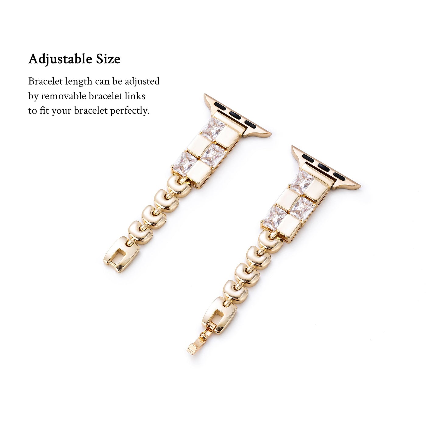 Geonique™ – Uhrenarmband aus Kupfer mit Geo-Strass