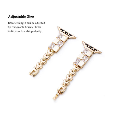 Geonique™ – Uhrenarmband aus Kupfer mit Geo-Strass