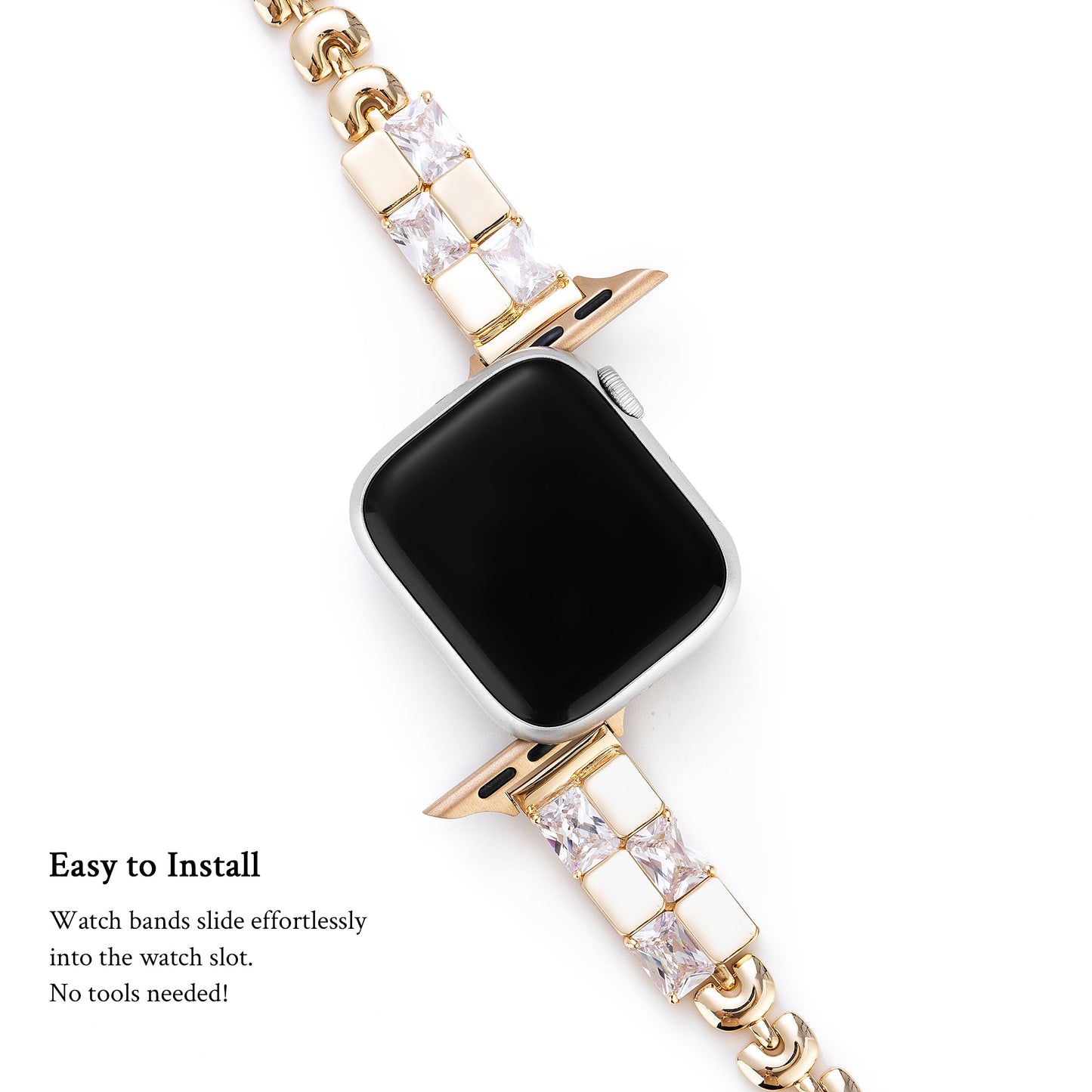 Geonique™ – Uhrenarmband aus Kupfer mit Geo-Strass