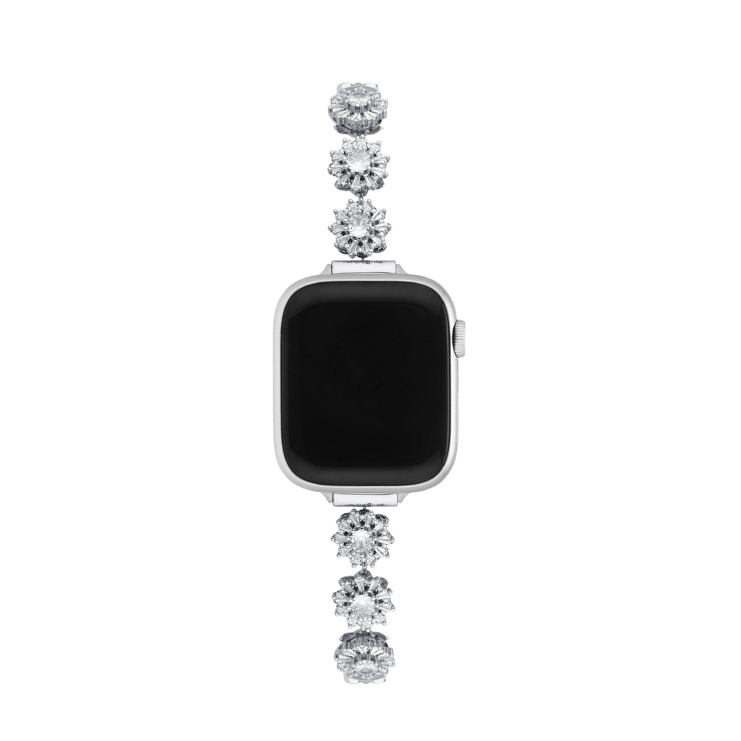 Snowtate™ – Drehbares Uhrenarmband mit Strasssteinen und Schneeflocken