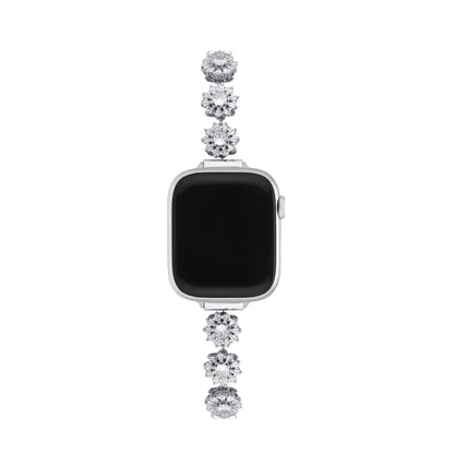 Snowtate™ – Drehbares Uhrenarmband mit Strasssteinen und Schneeflocken