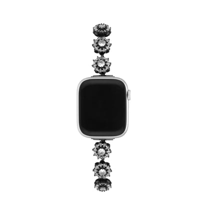 Snowtate™ – Drehbares Uhrenarmband mit Strasssteinen und Schneeflocken