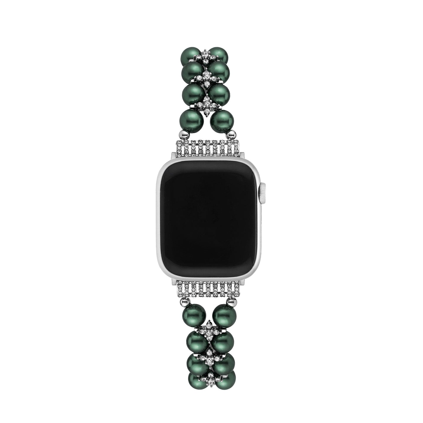Pearlrhine™ – Perlenverziertes Strass-Uhrenarmband