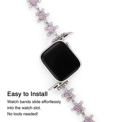 Snowlisse™ – Uhrenarmband mit Schneeflocken-Strass