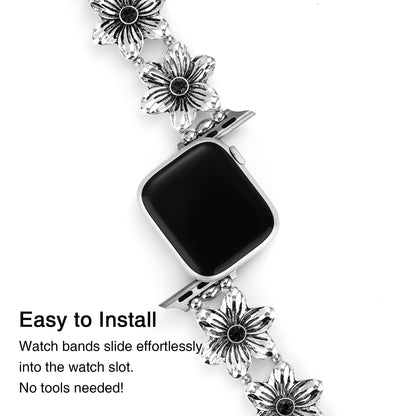 Floraluxe™ – Statement-Armbanduhr mit Blumenmuster