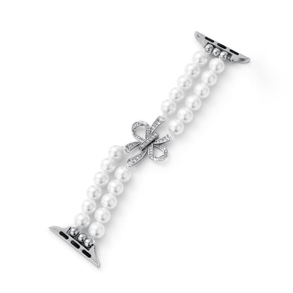 Pearlduo™ – Uhrenarmband mit doppelter Perlenbesatz