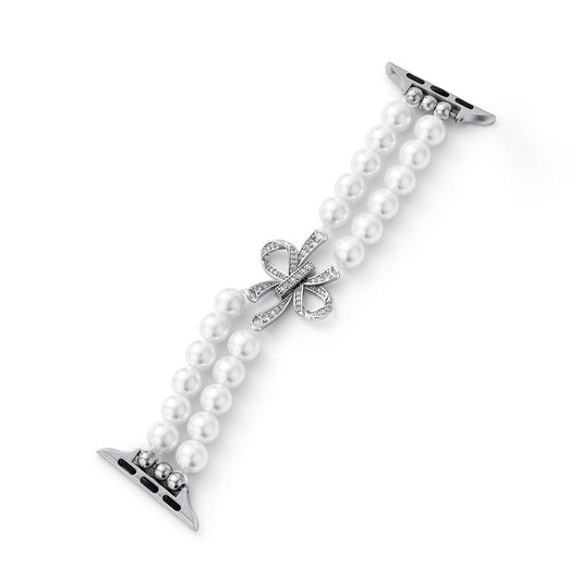 Pearlduo™ – Uhrenarmband mit doppelter Perlenbesatz
