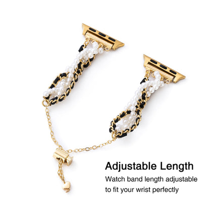 Twistelle™ – Uhrenarmband aus gedrehter Perlenkette