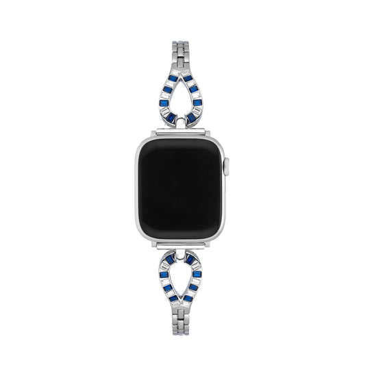 Zirvella™ – Luxuriöses, schmales Zirkon-Uhrenarmband
