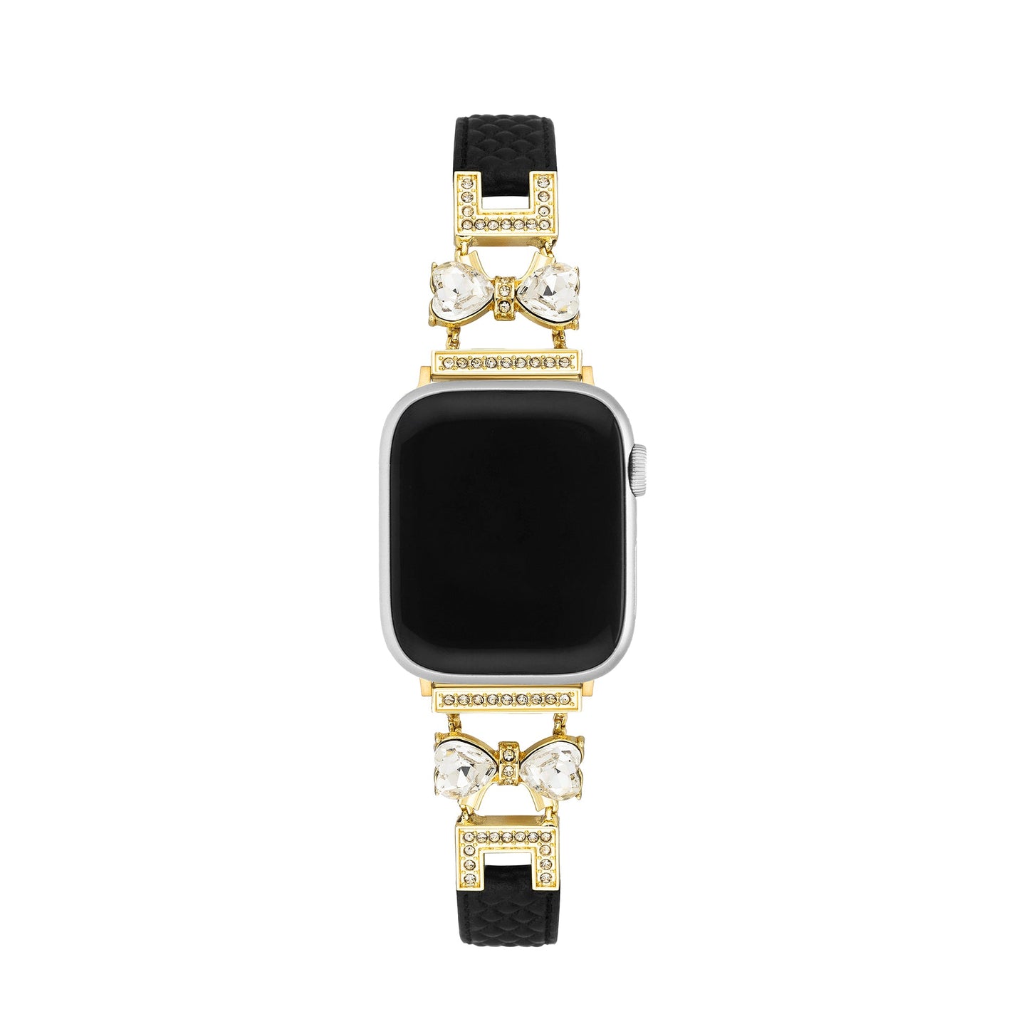 Bowrhin™ – Lederarmband mit Strass-Schleife