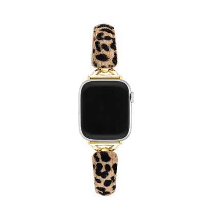 Furora™ – Uhrenarmband aus Pelz mit Leopardenmuster
