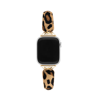 Furora™ – Uhrenarmband aus Pelz mit Leopardenmuster