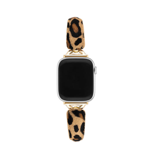 Furora™ – Uhrenarmband aus Pelz mit Leopardenmuster