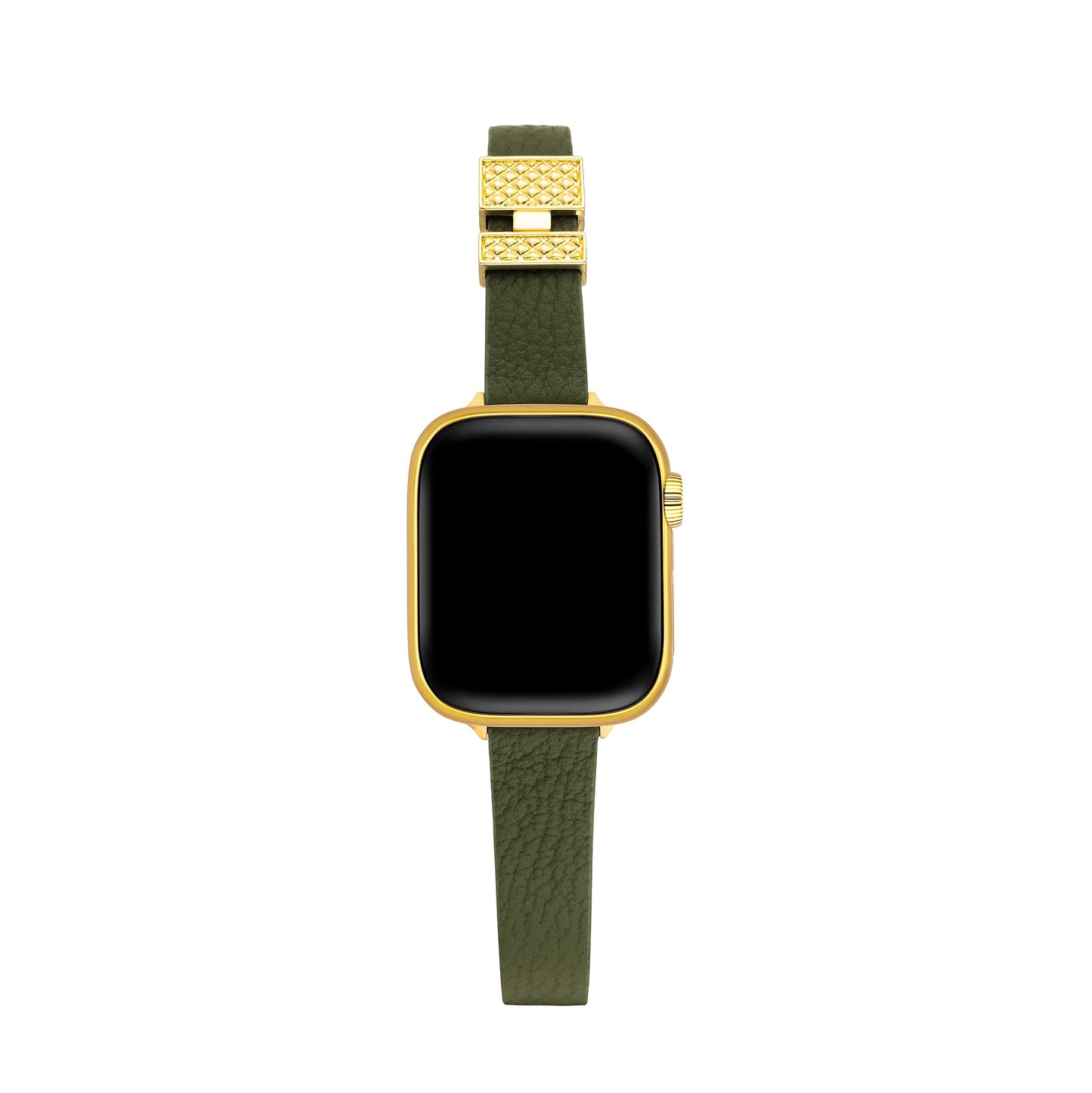 Grainbelle™ – Uhrenarmband aus genarbtem Leder mit Schnallenverzierung