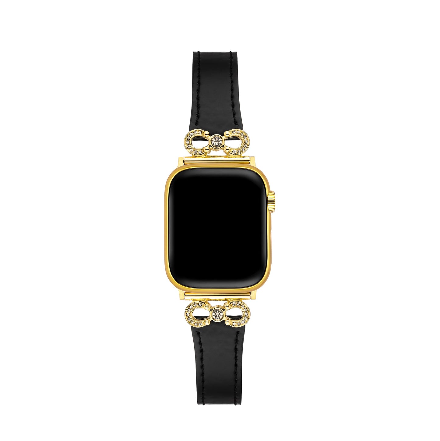 Glossette™ – Uhrenarmband aus glänzendem Leder mit Schleife