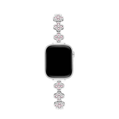 Zirflora™ – Luxuriöses Uhrenarmband aus Kupfer mit Zirkonia-Blumenmuster