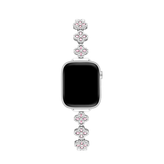 Zirflora™ – Luxuriöses Uhrenarmband aus Kupfer mit Zirkonia-Blumenmuster