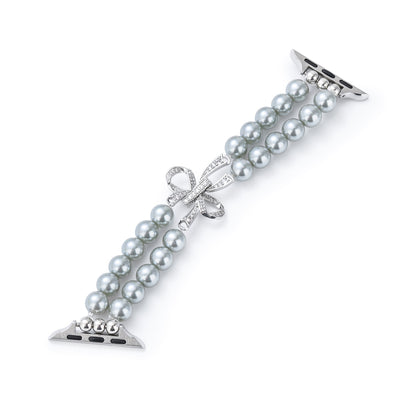 Pearlduo™ – Uhrenarmband mit doppelter Perlenbesatz