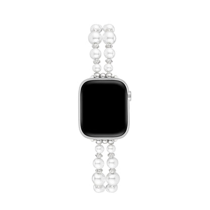 Pearlune™ – Uhrenarmband mit doppelter Perlenbesatz