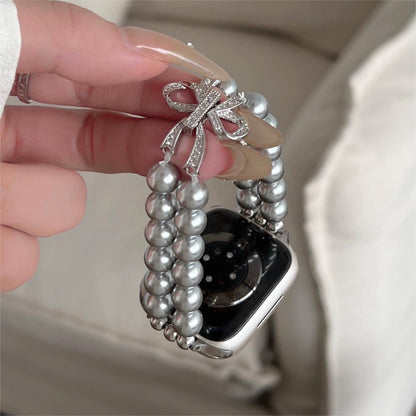 Pearlduo™ – Uhrenarmband mit doppelter Perlenbesatz