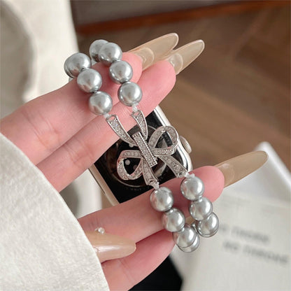 Pearlduo™ – Uhrenarmband mit doppelter Perlenbesatz