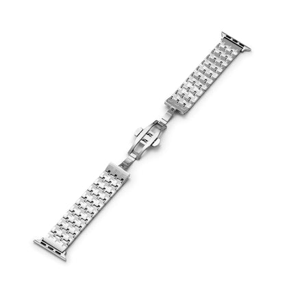 Houndelle™ – Uhrenarmband aus Edelstahl mit Hahnentrittmuster