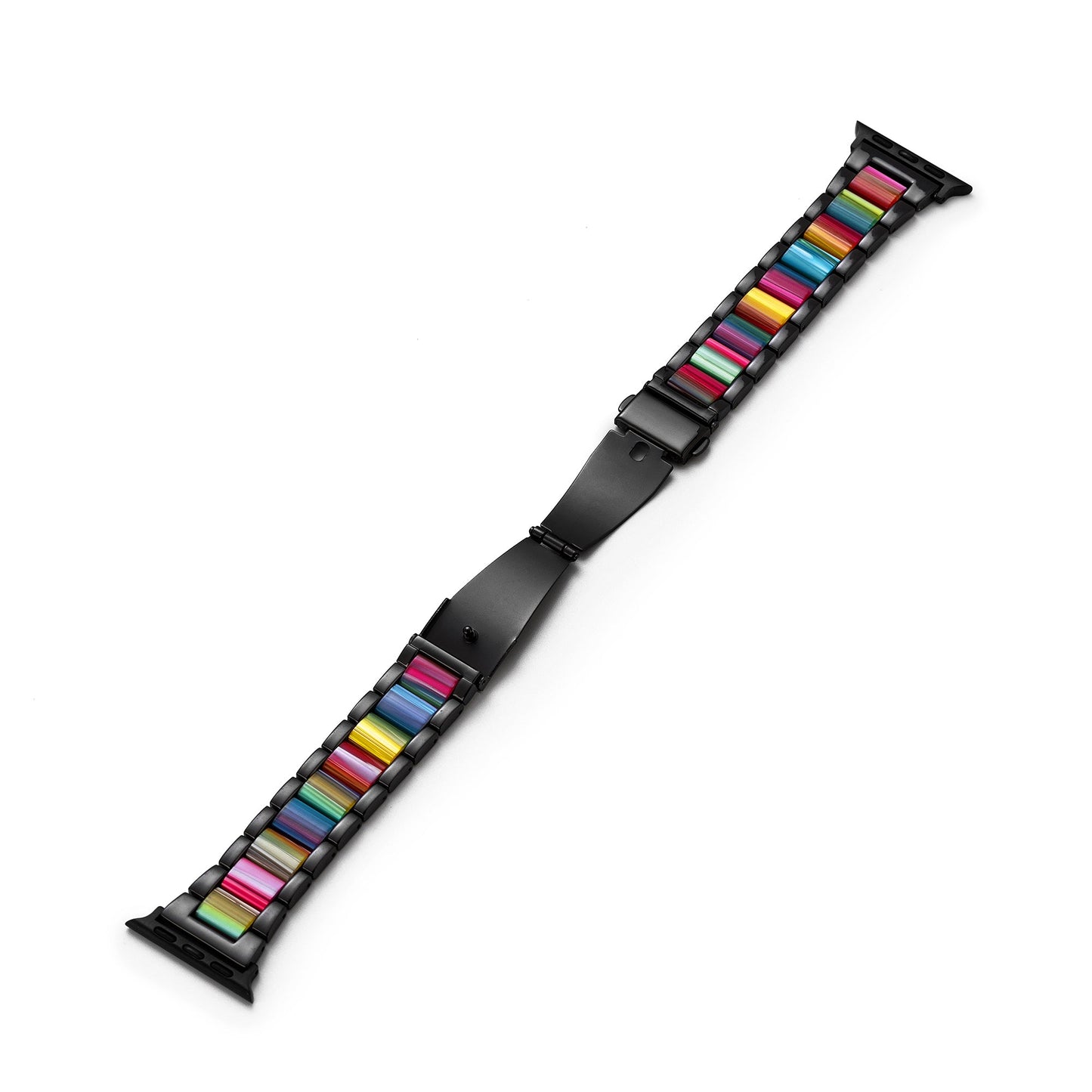 Resinbow™ – Regenbogenfarbenes Uhrenarmband aus Harzmetall