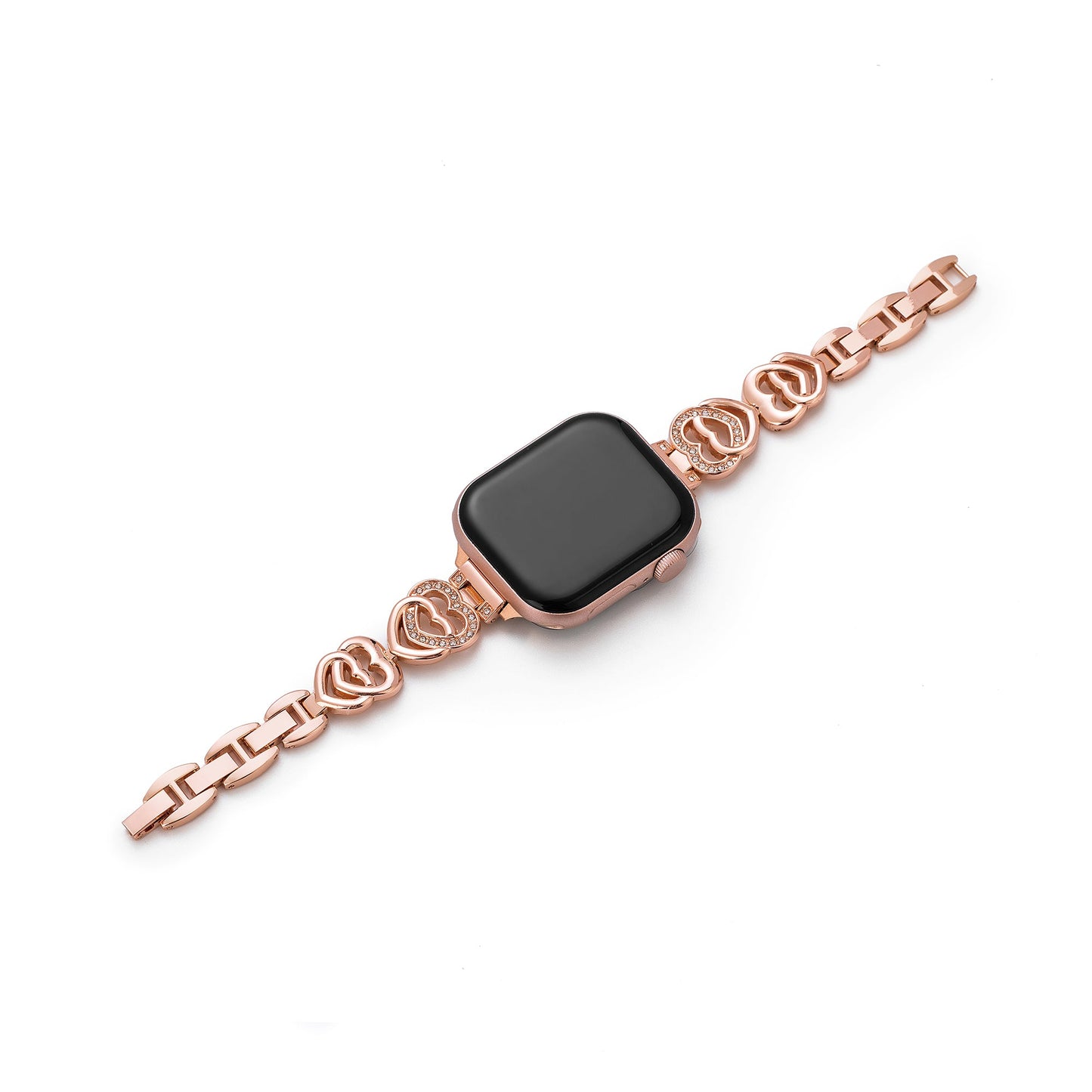 Duovena™ – Uhrenarmband aus Metall mit Zwillingsherzen