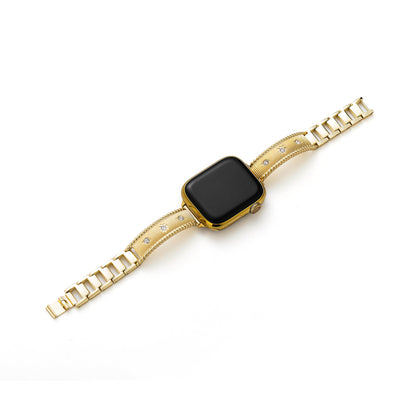 Brushine™ – Rhinestone Brushed Metal Watch Band