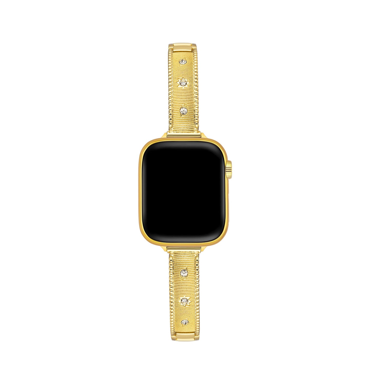 Brushine™ – Rhinestone Brushed Metal Watch Band