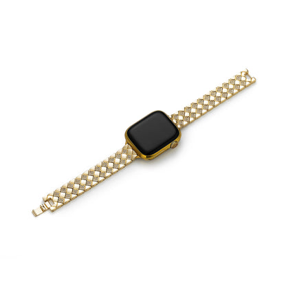 Lattiora™ – Uhrenarmband aus Metall mit Diamantgitter