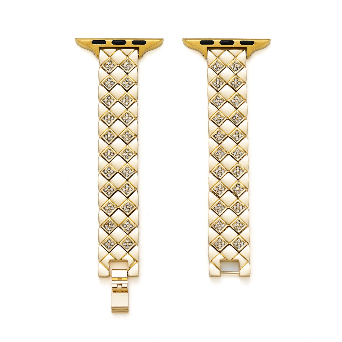 Lattiora™ – Uhrenarmband aus Metall mit Diamantgitter