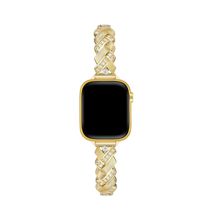 Braideluxe™ – Sparkling Braided Metal Watch Band