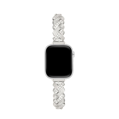 Braideluxe™ – Sparkling Braided Metal Watch Band