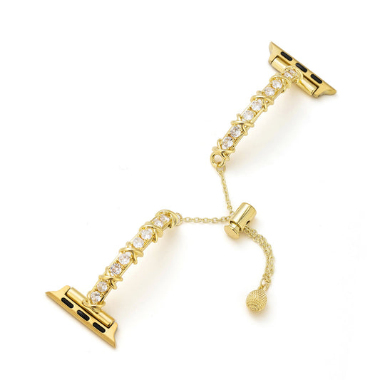 Zirnova™ – Schillerndes Zirkon-Metallarmband