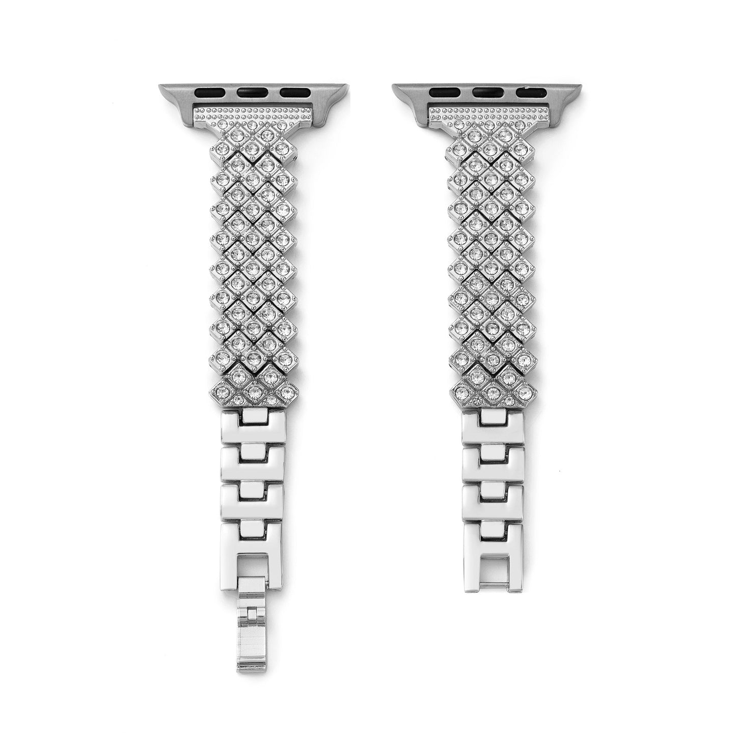 Lattiora™ – Uhrenarmband aus Metall mit Diamantgitter