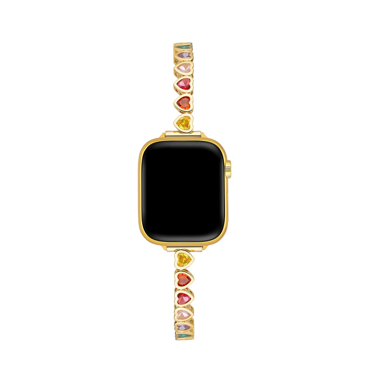 Goldovia™ – Rainbow Love 14 Karat vergoldetes Uhrenarmband