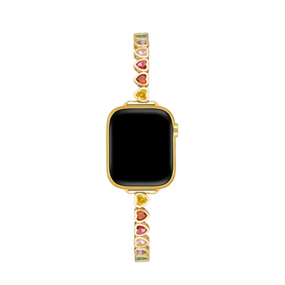 Goldovia™ – Rainbow Love 14 Karat vergoldetes Uhrenarmband