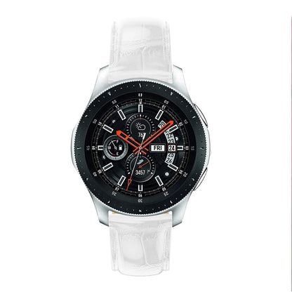 White Smooth Leather Strap | For Huawei & Amazfit Smartwatches