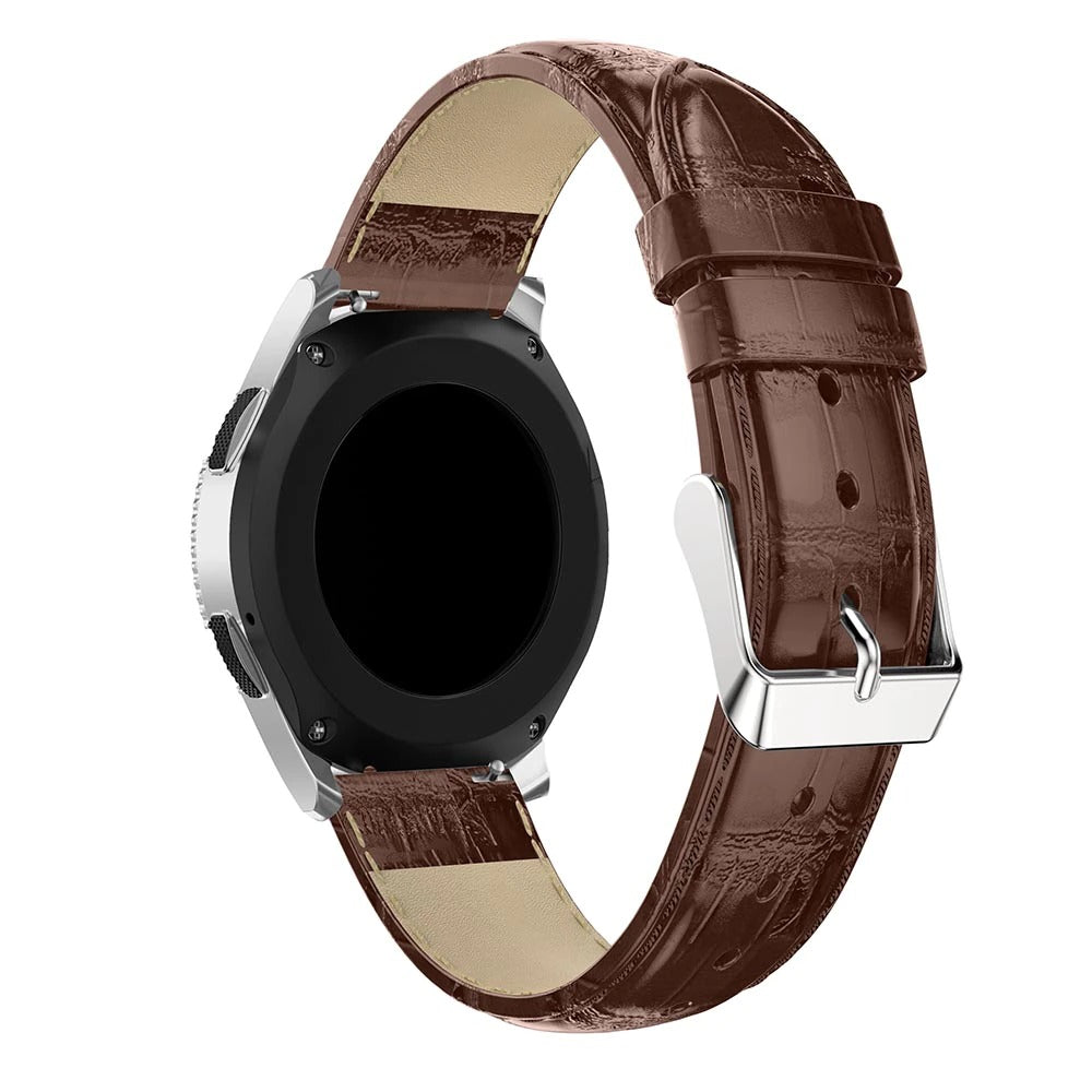 Brown Smooth Leather Strap | For Huawei & Amazfit Smartwatches