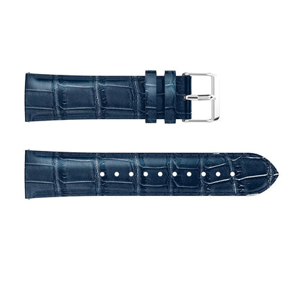 Blue Smooth Leather Strap | For Huawei & Amazfit Smartwatches