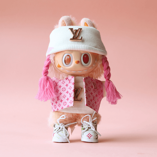 Classic Pink Monogram Set – 6-Piece Set-Labubu Clothes