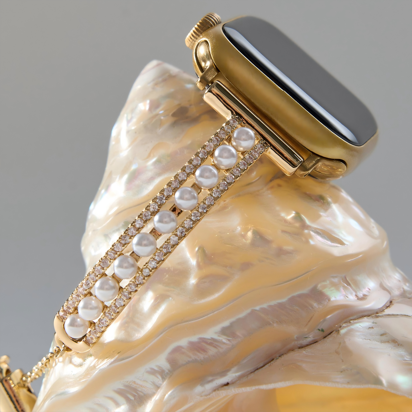 Beadcopra™ – Pearl Beaded Copper Watch Band