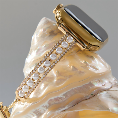 Beadcopra™ – Pearl Beaded Copper Watch Band