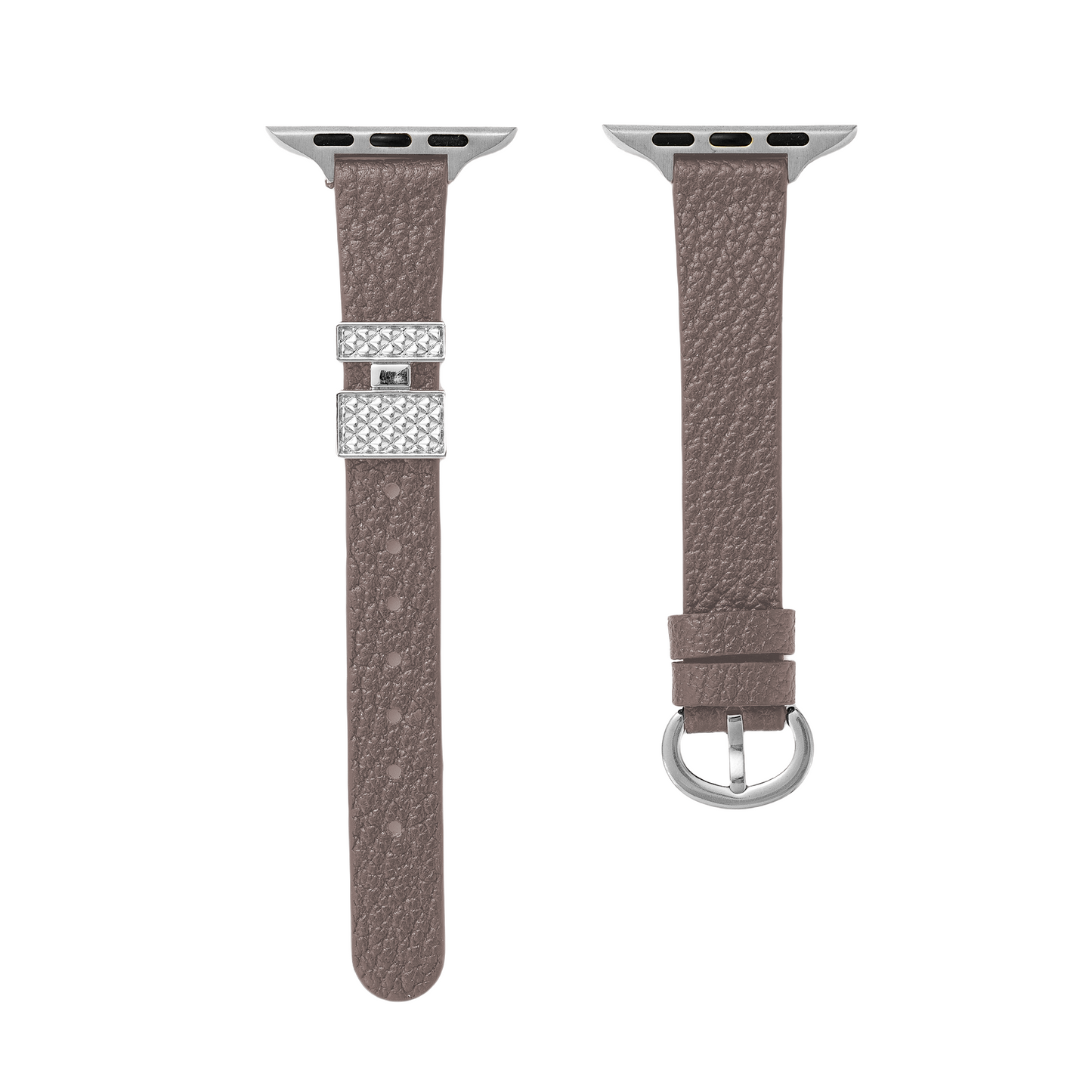 Grainbelle™ – Uhrenarmband aus genarbtem Leder mit Schnallenverzierung