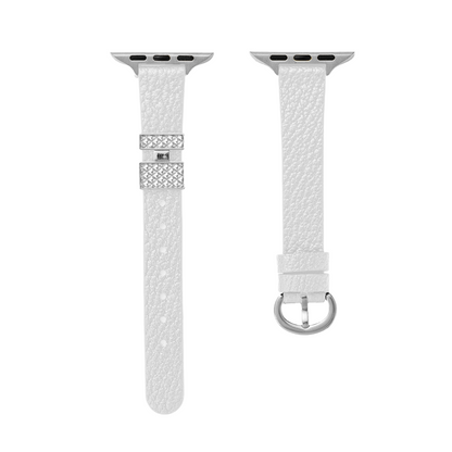 Grainbelle™ – Uhrenarmband aus genarbtem Leder mit Schnallenverzierung