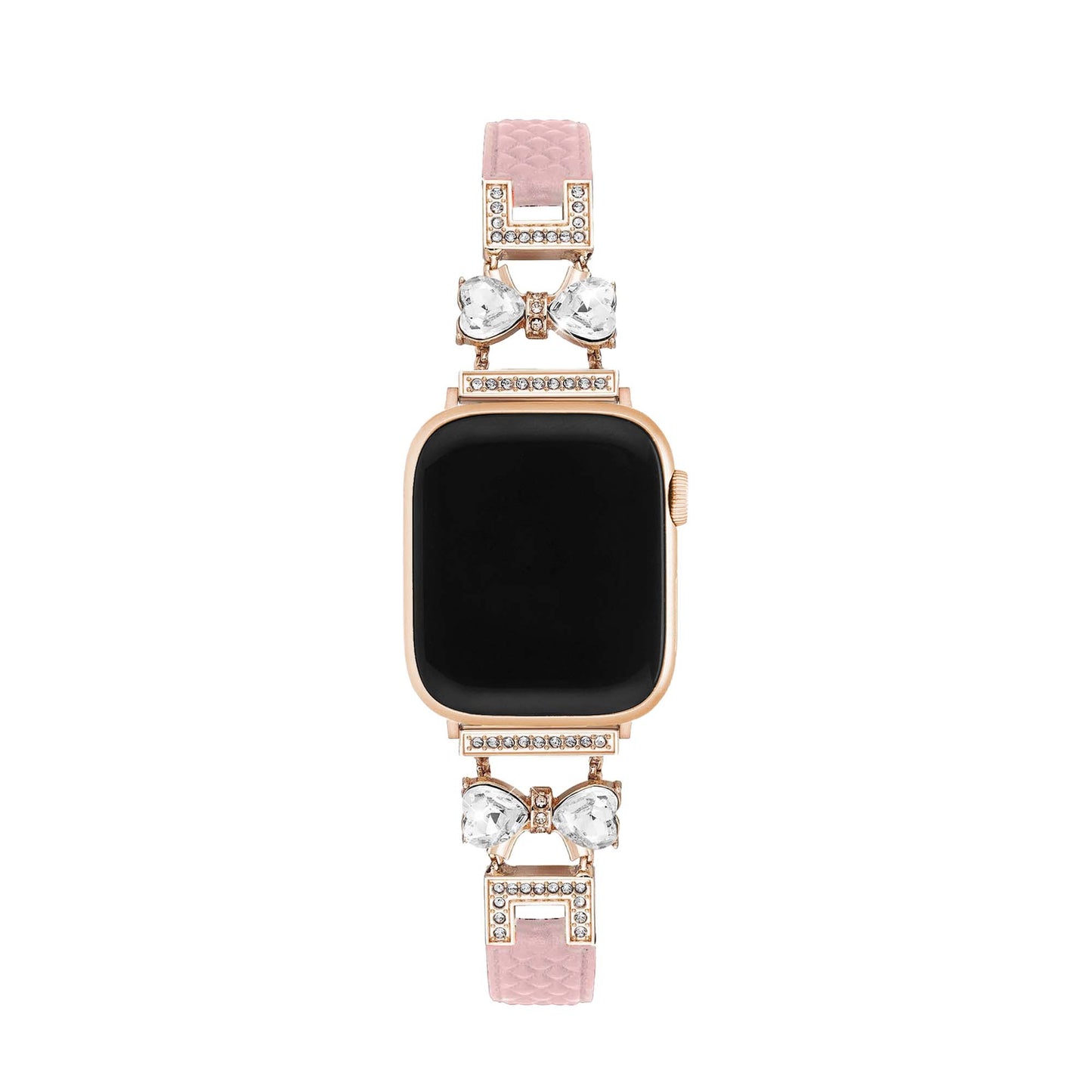 Bowrhin™ – Lederarmband mit Strass-Schleife